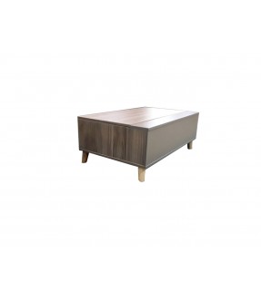TABLE DU MILIEU HYCHIE CARRE BOX GREY ( 28263 )